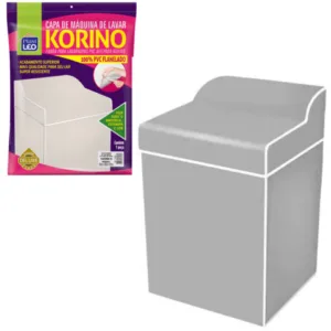 CAPA DE MÁQUINA FLANELADA LAVAR KORINO LISA M (6PÇS)-PLASTLEO