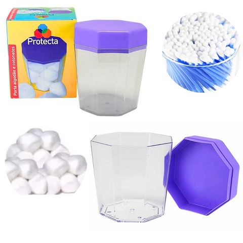PORTA COTONETES E ALGODÃO (12PÇS)-LOBELKA