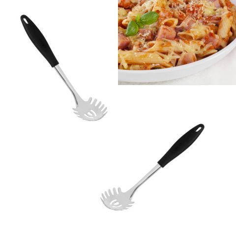 PEGADOR DE MASSA INOX CABO PLÁSTICO (12PÇS)-LET ÚTIL