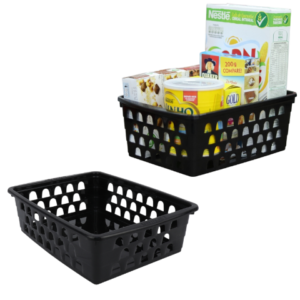 CESTO MULTIUSO GRANDE PRETO (12PÇS)-UNINJET