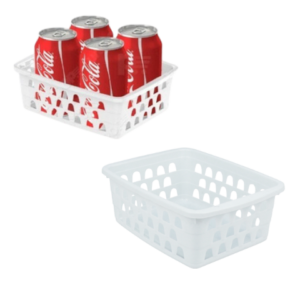CESTO MULTIUSO PEQUENO BRANCO (12PÇS)-UNINJET