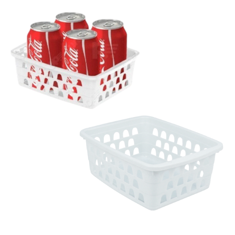 CESTO MULTIUSO PEQUENO BRANCO (12PÇS)-UNINJET