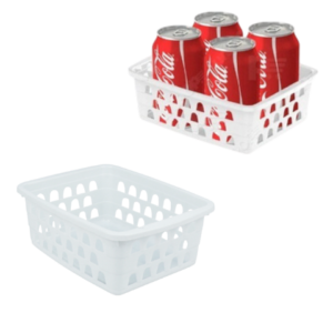 CESTO MULTIUSO PEQUENO BRANCO (12PÇS)-UNINJET