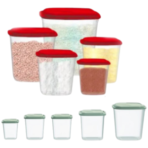 KIT QUADRADO PARA MANTIMENTOS 5PÇS (3KITS)-UNINJET