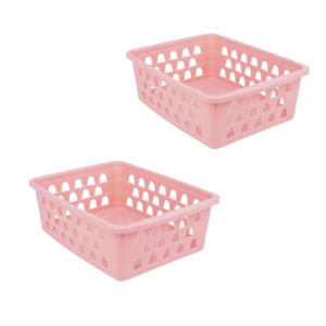 CESTO MULTIUSO MÉDIO ROSA (12PÇS)-UNINJET