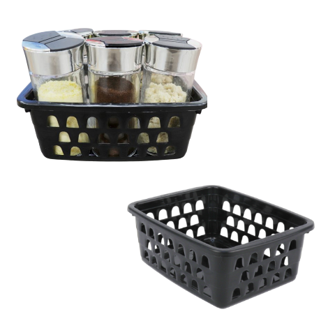 CESTO MULTIUSO PEQUENO PRETO (12PÇS)-UNINJET