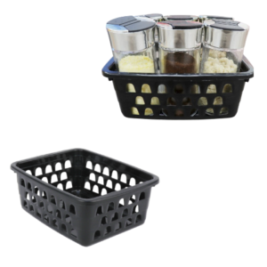 CESTO MULTIUSO PEQUENO PRETO (12PÇS)-UNINJET