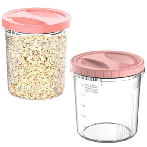 CONTAINER REDONDO TAMPA ROSCA 6,0LTS ROSA (6PÇS)-UNINJET
