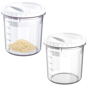 CONTAINER REDONDO C/ TAMPA ROSCA 6,0LTS BRANCO (6PÇS)-UNINJET