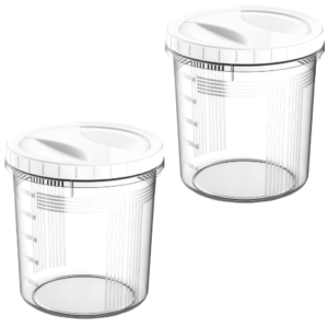 CONTAINER REDONDO C/ TAMPA ROSCA 6,0LTS BRANCO (6PÇS)-UNINJET