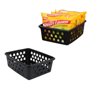 CESTO MULTIUSO MÉDIO PRETO (12PÇS)-UNINJET