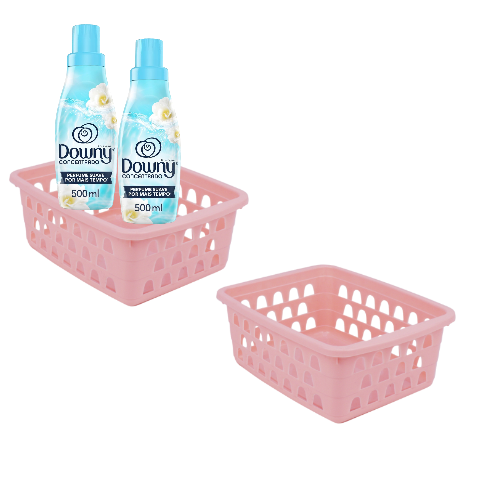 CESTO MULTIUSO PEQUENO ROSA (12PÇS)-UNINJET