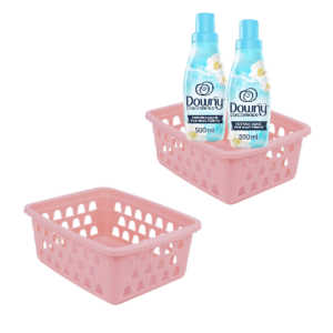 CESTO MULTIUSO PEQUENO ROSA (12PÇS)-UNINJET