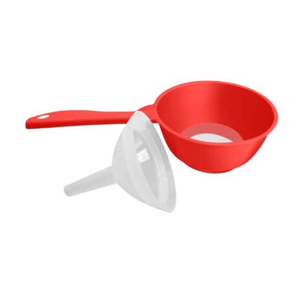 FUNIL DE PLÁSTICO COM PENEIRA PEQUENO (12PÇS)-FWB