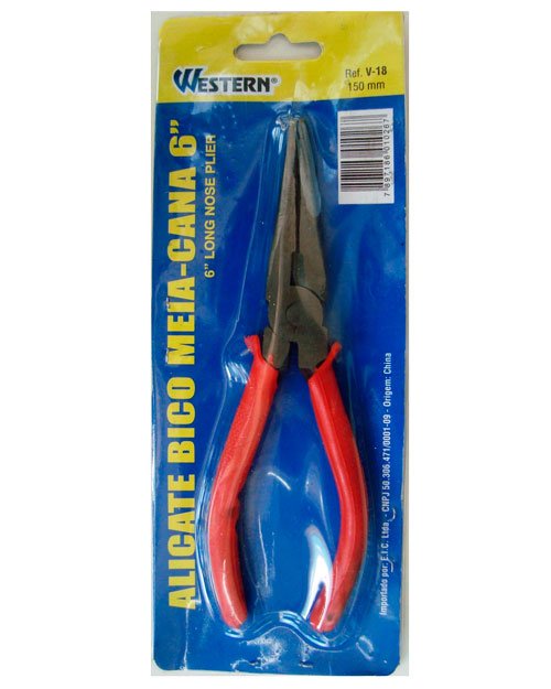 ALICATE BICO MEIA CANA6″ CB VERM. (12 PÇS) – WESTERN [V-18]