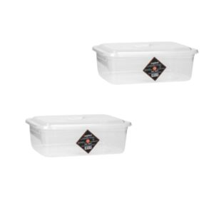 CAIXA ORGANIZADORA RETANGULAR TRANSP.3,5LTS (24PÇS)-INPLAST