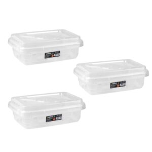CAIXA ORGANIZADORA RETANGULAR TRANSPARENTE 1,5LTS (24PÇS)-INPLAST
