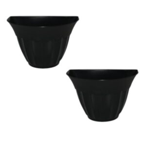 CACHEPOT PAREDE PRETO (24PÇS)-INPLAST