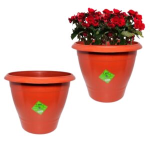VASO REDONDO GRANDE 15LTS TERRACOTA (12PÇS)-INPLAST