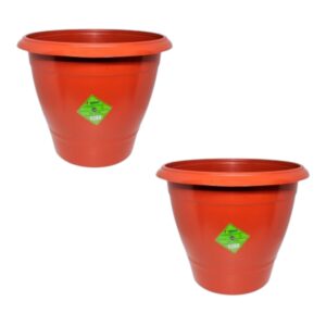 VASO REDONDO GRANDE 15LTS TERRACOTA (12PÇS)-INPLAST