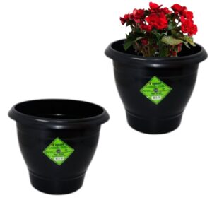 VASO REDONDO MÉDIO 5,5LTS PRETO (24PÇS)-INPLAST