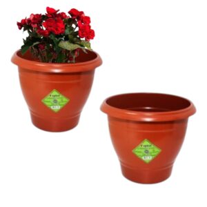 VASO REDONDO MÉDIO 5,5LTS TERRACOTA (24PÇS)-INPLAST