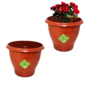 VASO REDONDO MÉDIO 5,5LTS TERRACOTA (24PÇS)-INPLAST
