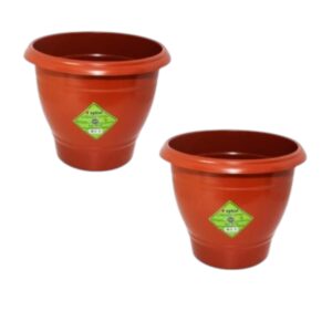 VASO REDONDO MÉDIO 5,5LTS TERRACOTA (24PÇS)-INPLAST