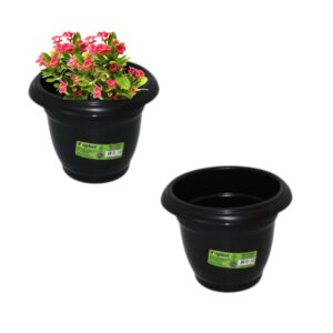 VASO REDONDO PEQUENO 1LT PRETO (24PÇS)-INPLAST