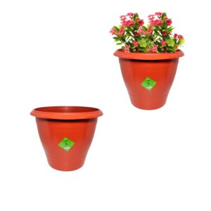 VASO REDONDO PEQUENO 1LT TERRACOTA (24PÇS)-INPLAST