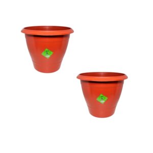 VASO REDONDO PEQUENO 1LT TERRACOTA (24PÇS)-INPLAST