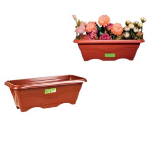 FLOREIRA MÉDIA 4LTS TERRACOTA (24PÇS)-INPLAST
