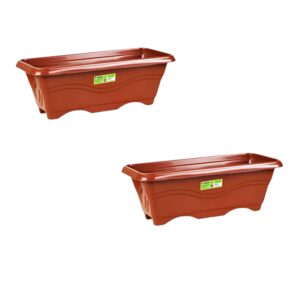 FLOREIRA MÉDIA 4LTS TERRACOTA (24PÇS)-INPLAST