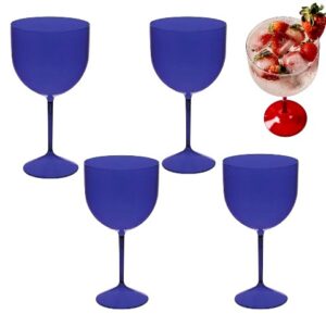 TAÇA GIN 500ML AZUL ROYAL (12PÇS)-OLDANIPLAST