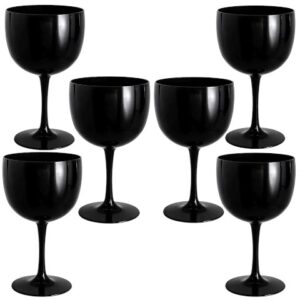 TAÇA GIN 500ML PRETO (12PÇS)-OLDANIPLAST