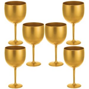TAÇA GIN 500ML DOURADO (12PÇS)-OLDANIPLAST
