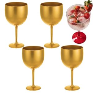 TAÇA GIN 500ML DOURADO (12PÇS)-OLDANIPLAST