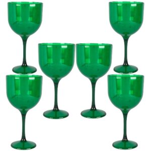 TAÇA GIN 500ML VERDE ESCURO (12PÇS)-OLDANIPLAST