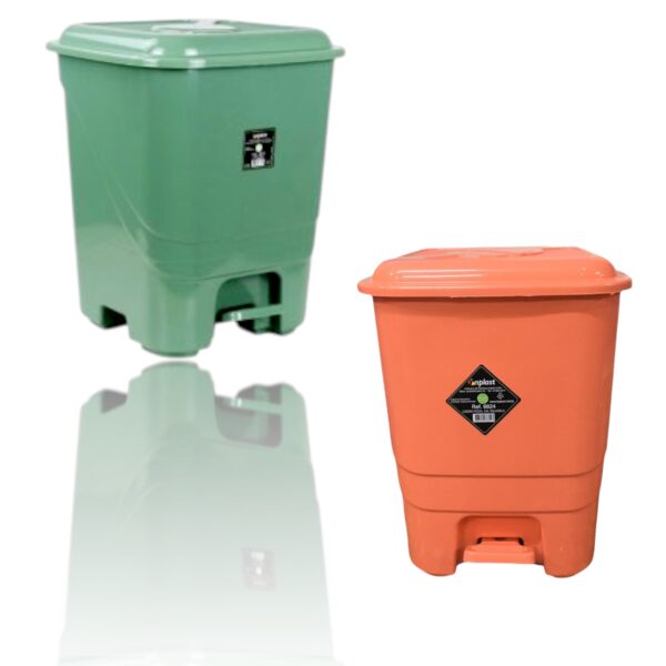 LIXEIRA C/PEDAL 14LTS AQUARELA (6PÇS)-INPLAST
