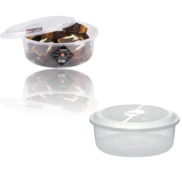 ORGANIZADOR REDONDO 3,5LTS TRANSPARENTE (24PÇS)-INPLAST