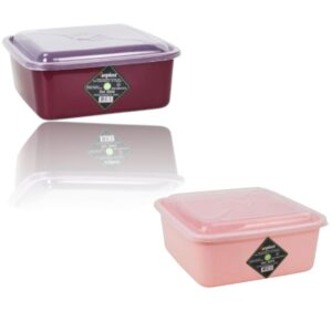 ORGANIZADOR QUADRADA 3,5LTS AQUARELA (24PÇS)-INPLAST