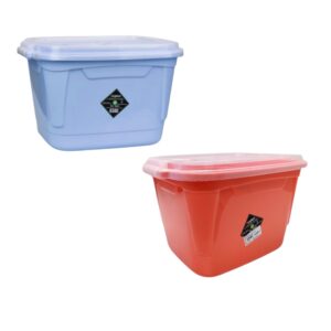 CAIXA ORGANIZADORA RETANGULAR 17LTS C/TRAVA (12PÇS)-INPLAST