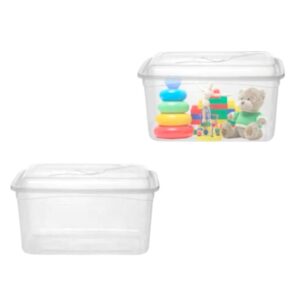 CAIXA ORGANIZADORA RETANGULAR TRANSP.3,7LTS (24PÇS)-INPLAST