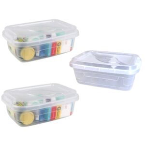 CAIXA ORGANIZADORA RETANGULAR TRANSP.2,8LTS (12PÇS)-INPLAST