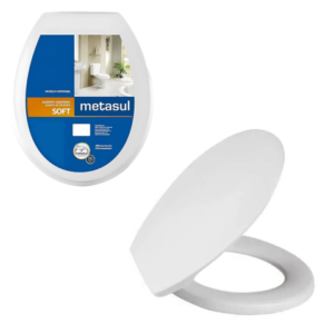 ASSENTO SANITÁRIO SOFT BRANCO (6PÇS)-METASUL