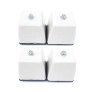 PÉ DE GELADEIRA/FOGÃO QUADRADO BRANCO (12PÇS)-MAX PÉ