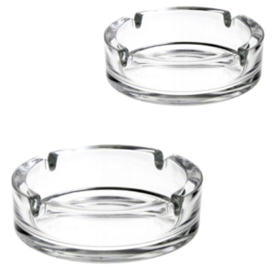 CINZEIRO REDONDO DE VIDRO 9CM X 3CM (24PÇS)-TOP RIO
