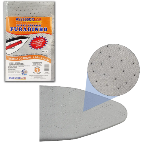 FORRO TÉRMICO FURADINHO 1,20MX45CM (6PÇS)-ASSESSORLAR