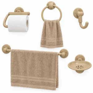 KIT ACESSÓRIOS BANHEIRO PLUS BEGE (6KITS)-METASUL