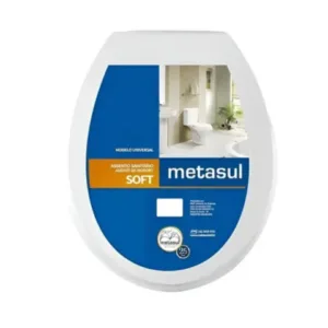 ASSENTO SANITÁRIO SOFT BRANCO (6PÇS)-METASUL